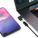 Adaptador USB Tipo C Macho-Hembra de Angulo 90° 