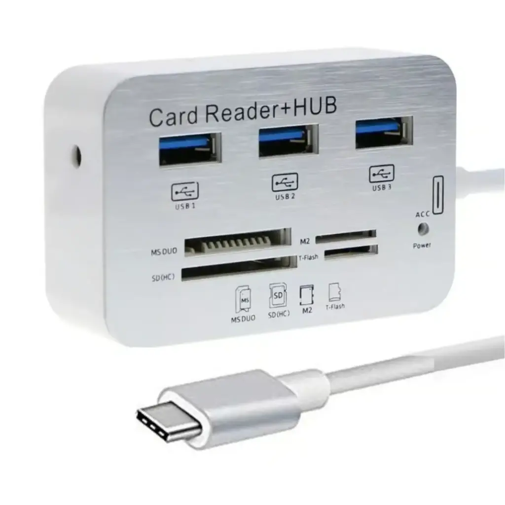 HUB USB 3.0 3 PUERTOS + CARD READER