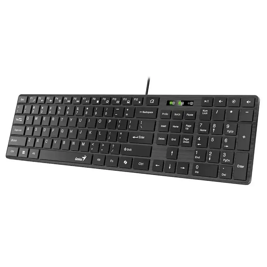TECLADO GENIUS SMART SLIMSTART 126 USB MULTIMEDIA NEGRO