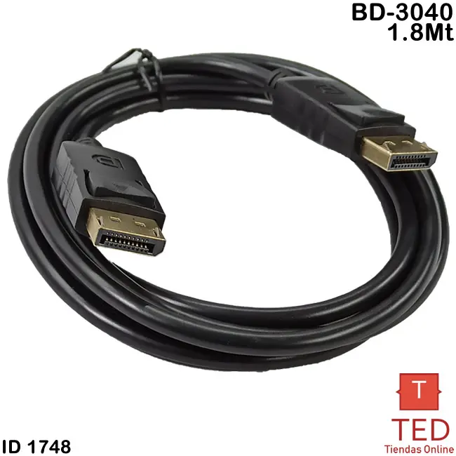 CABLE DISPLAYPORT 1.8M 