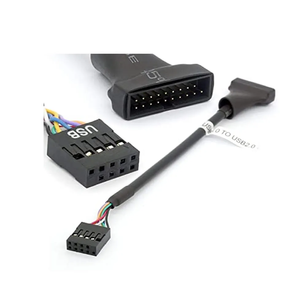 Adaptador MOTHERBOARD USB 3.0 MACHO 20 PINES A USB 2.0 HEMBRA 9 PINES 14cm