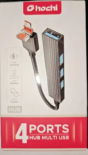 HUB Salida Tipo C y USB 4 puertos 