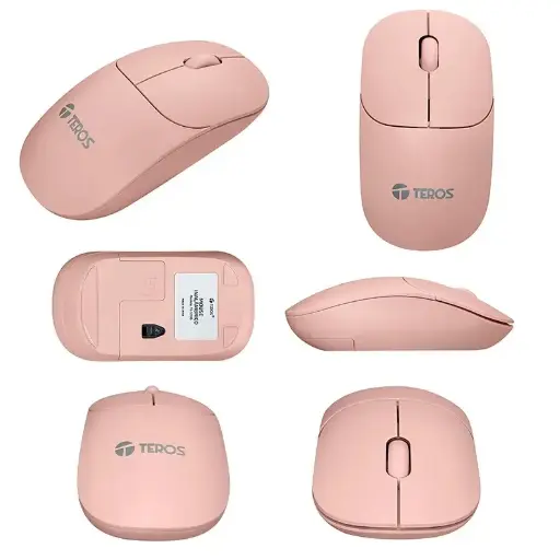 MOUSE TEROS TE-1218 ROSADO WIRELESS 