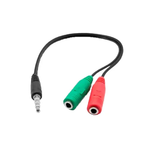 Adaptador de Audio-Microfono 2H a 1M