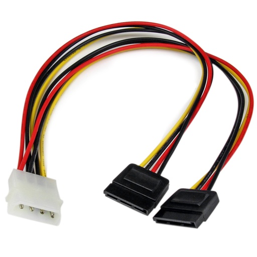 Cable Adaptador 2 SATA A 1 Molex IDE 22CM